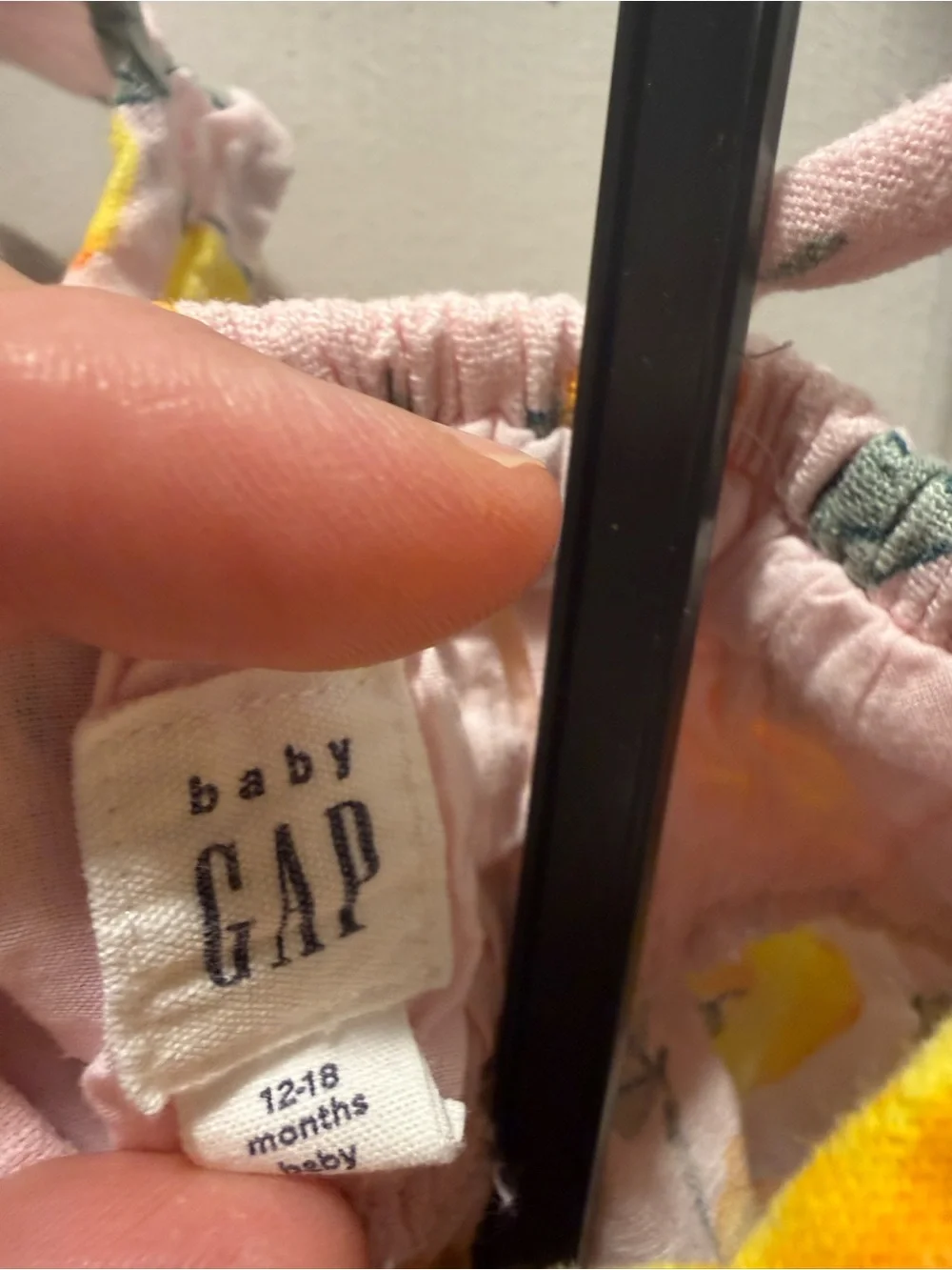 GAP Pink Lemon Print Romper